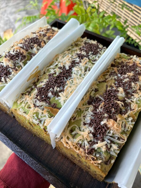 Pandan Coconut Buttercake - by Maksu Pastries